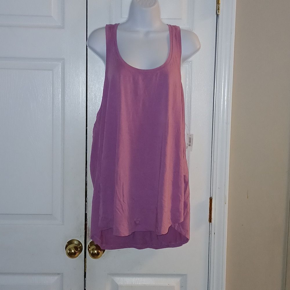 Core 10 purple mauve tank top yoga top  Sz 3X  NWT